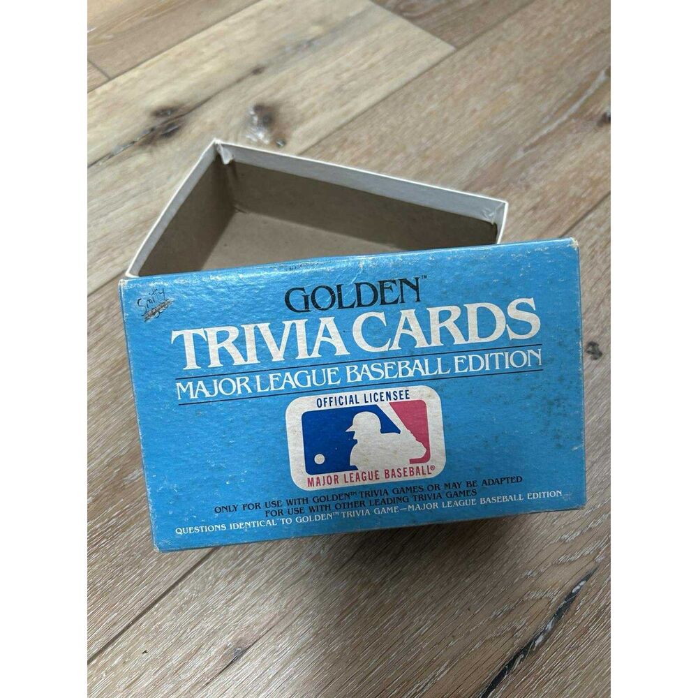 Vintage 1984 Major League Baseball Golden Trivia Cards 4157 box only